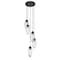 Z-Lite Arden Chandelier, 5-Light, 12 In.W x 12 In.H, Matte Black/Clear 651P-5R-MB - alternate 8